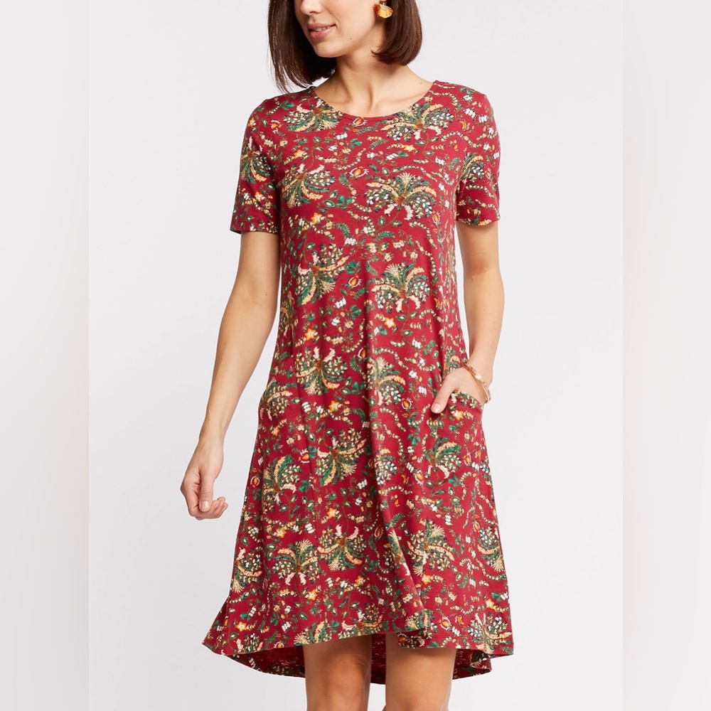 Fat Face - Red Simone Alhambra Palms Dress